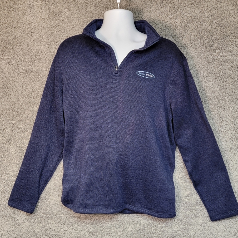 REALTREE Mens XL Navy 1/4 Zip Pullover